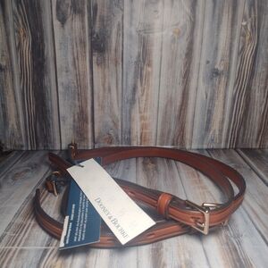 DOONEY & BOURKE BROWN VACHETTA LEATHER REPLACEMENT SHOULD STRAP 35"  NWT WAYFARE